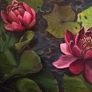 Variant Water Lillies I (Acrylic)